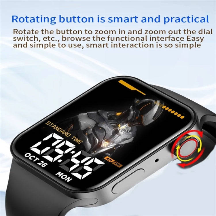T100Plus 1.75 inch Color Screen Smart Watch, IP67 Waterproof,Support Body Temperature Test/Blueto...
