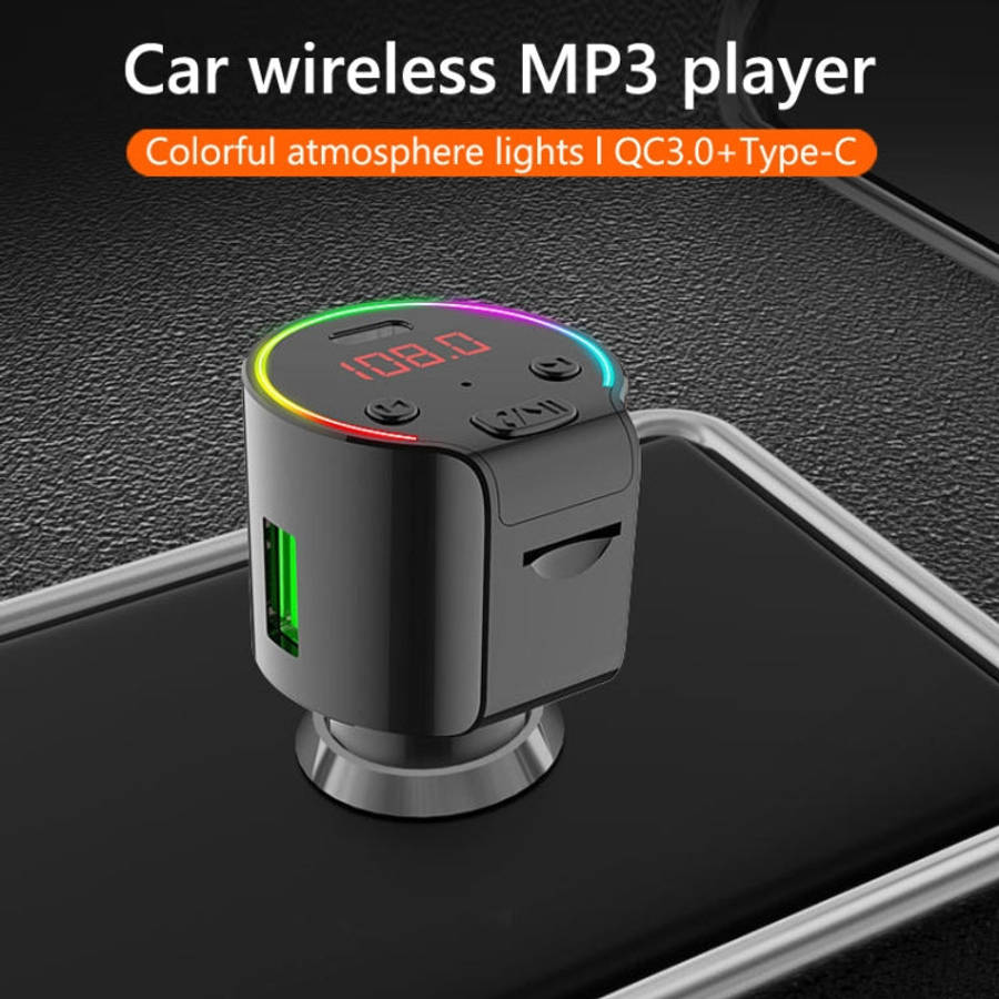 G61 FM Transmitter Music MP3 Player QC3.0 Type-C Quick Charge Support 5.0 Hands-free Car Kit