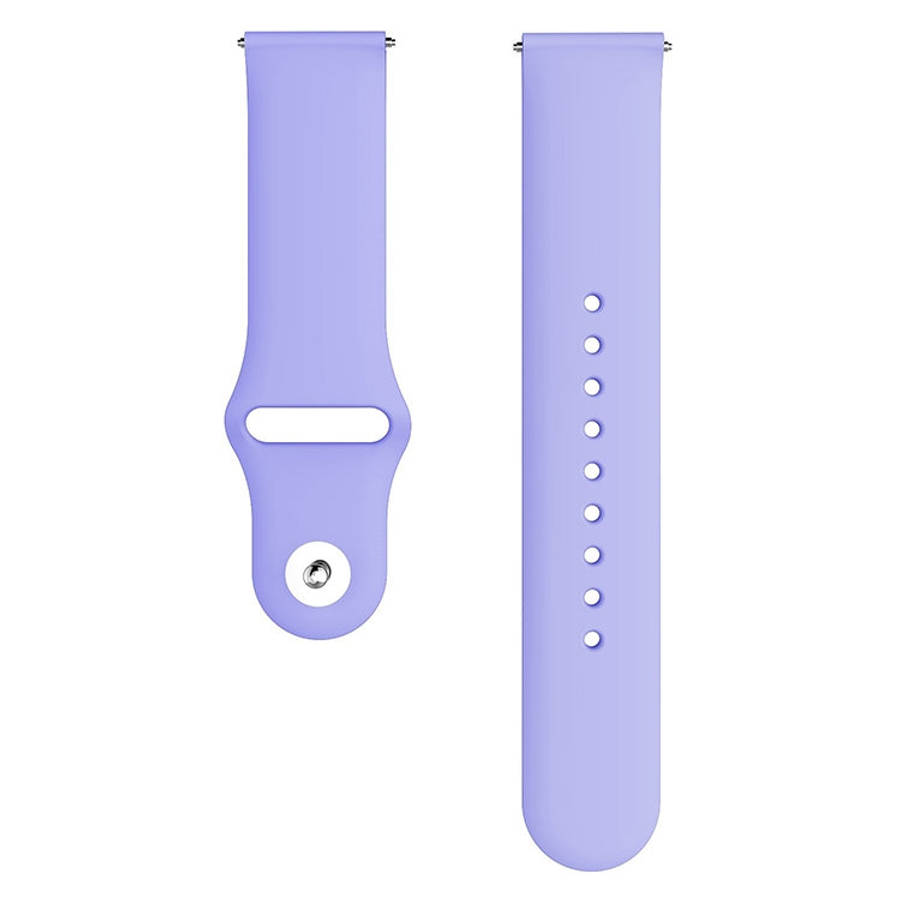 Monochrome Silicone Watch Band For Samsung Galaxy Watch Active 20mm(Pastel Violet)