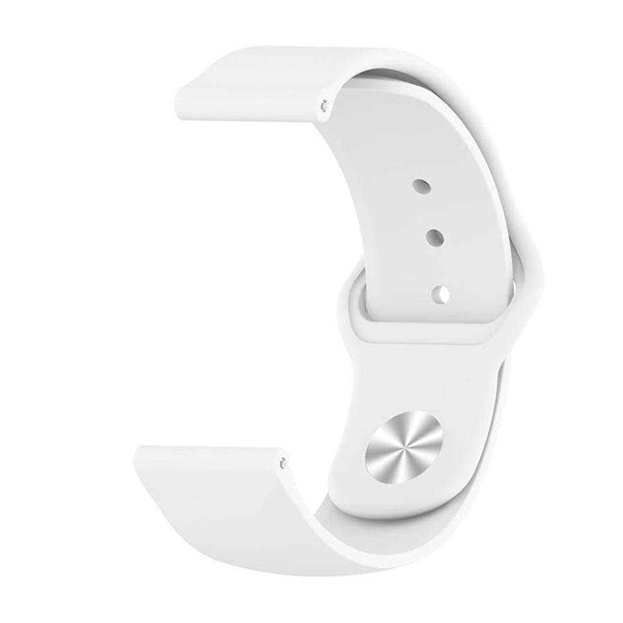 Monochrome Silicone Watch Band for Samsung Galaxy Watch Active 2 22mm(creamy whitee)