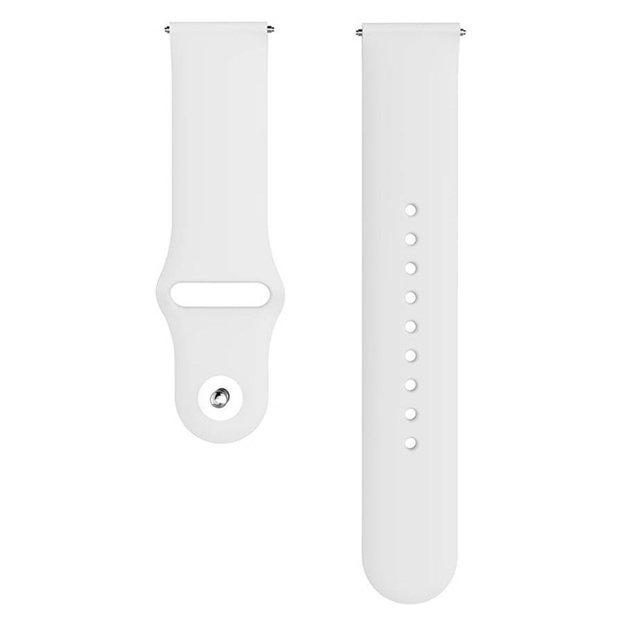 Monochrome Silicone Watch Band for Samsung Galaxy Watch Active 2 22mm(creamy whitee)