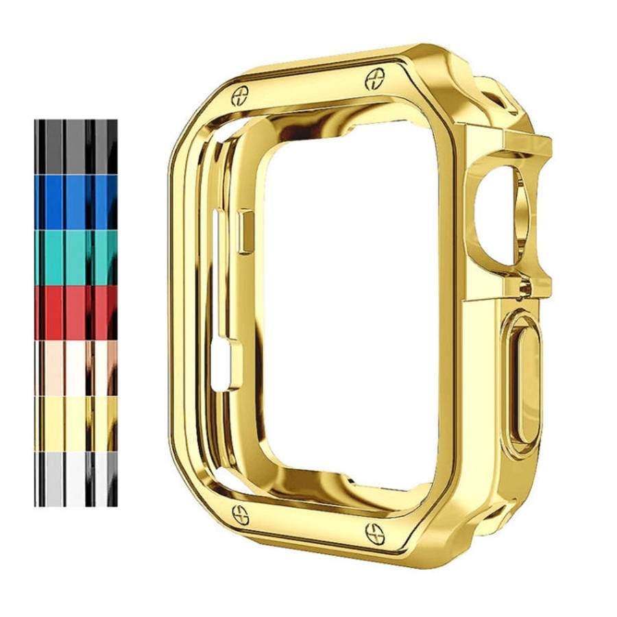 Anti-fall Electroplating TPU Watch Protective Case for Apple 1/2/3/4/5/6/7/8/9/SE 38mm/40mm/41mm(...