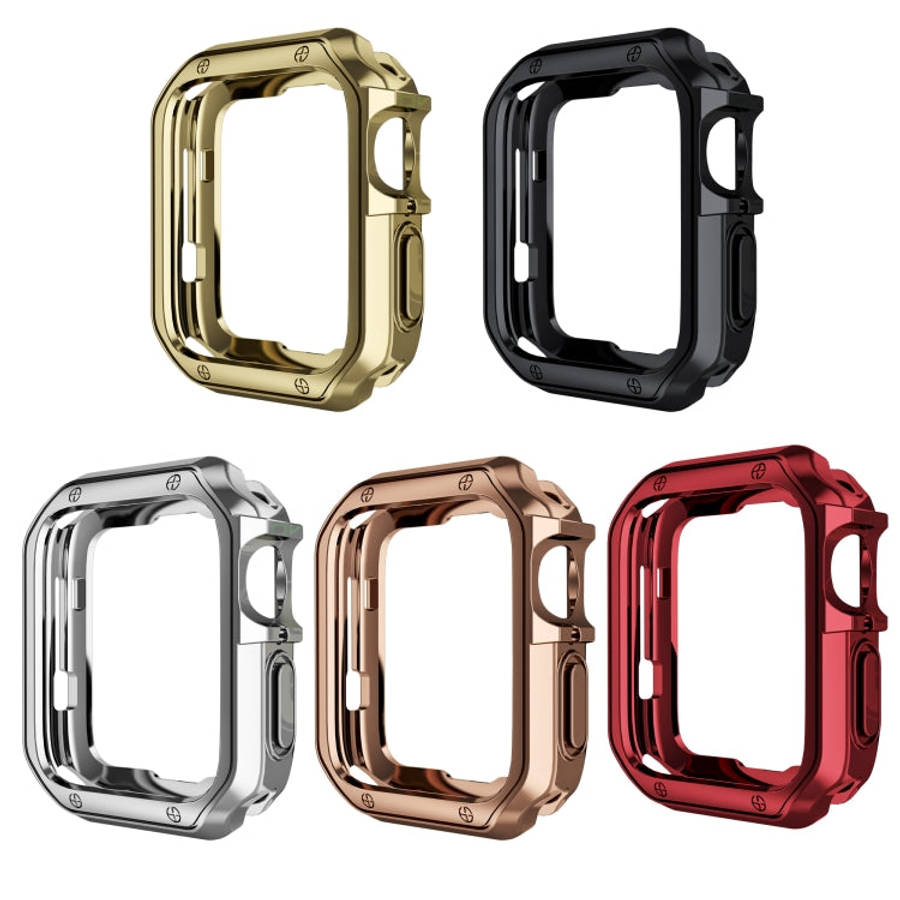 Anti-fall Electroplating TPU Watch Protective Case for Apple 1/2/3/4/5/6/7/8/9/SE 42mm/44mm/45mm(...
