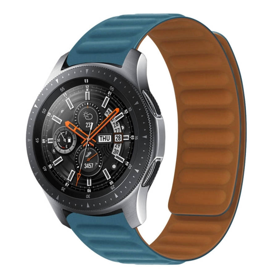 For Samsung Galaxy Live SM-R382 Silicone Magnetic Watch Band(Blue)