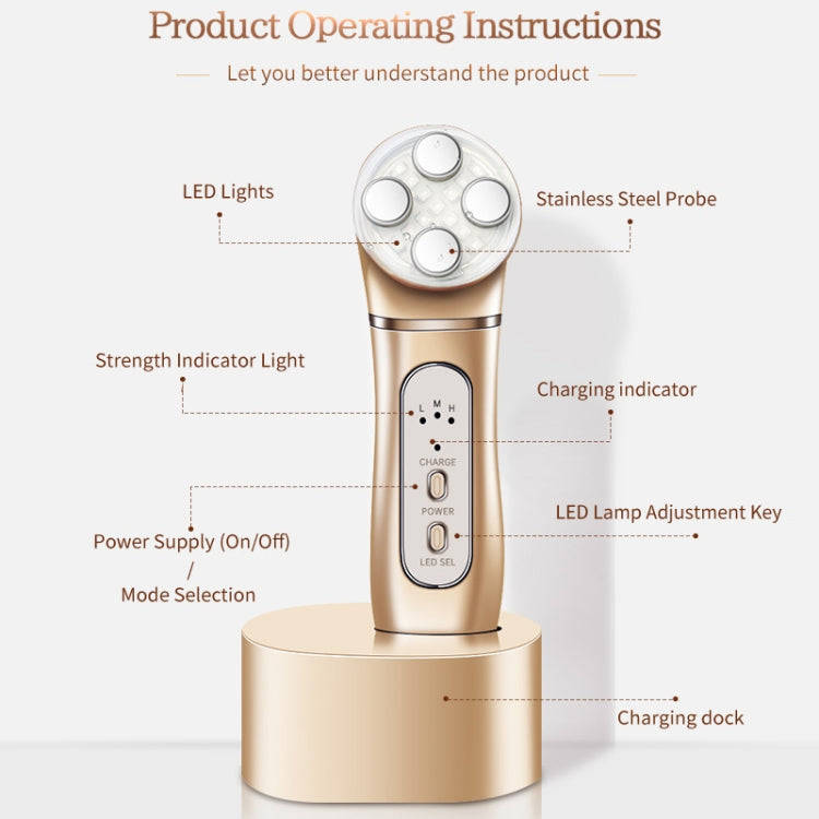 K-SKIN OP9910 EMS Anti-Aging RF Skin Lifting Face Massager For Home Use EMS Technology 3 Adjustab...
