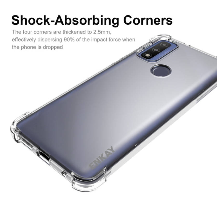 For Motorola G Pure ENKAY Transparent TPU Shockproof Case
