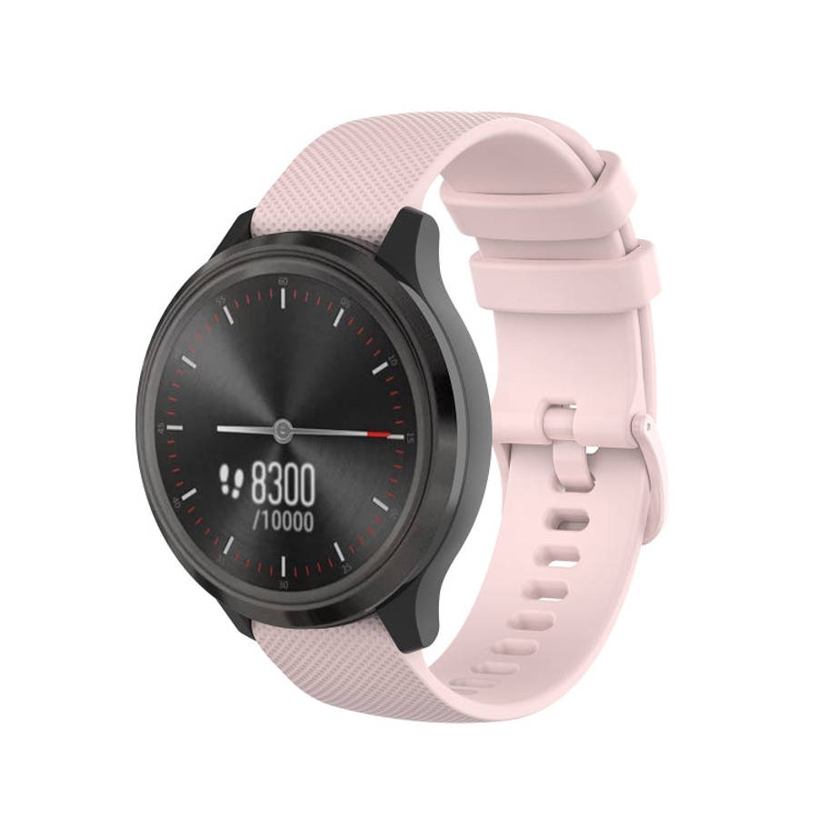 For Honor Watch GS Pro 22mm Checkered Silicone Watch Band(Pink)