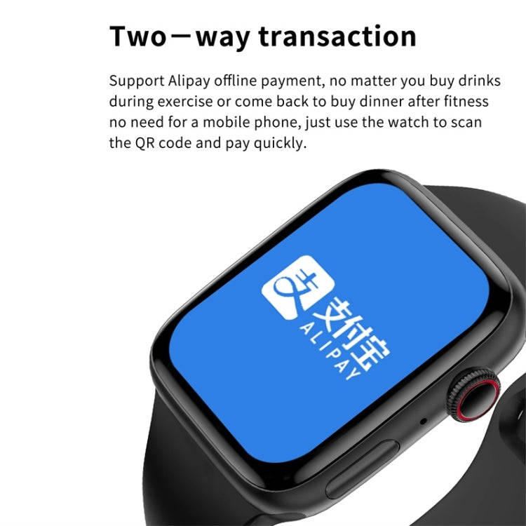 W7 1.8 inch Color Screen Smart Watch, Support Heart Rate Monitoring/Blood Pressure Monitoring(Blue)