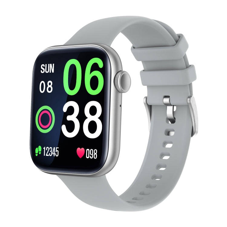 P45 1.8 inch Color Screen Smart Watch,Support Heart Rate Monitoring/Blood Pressure Monitoring(Sil...