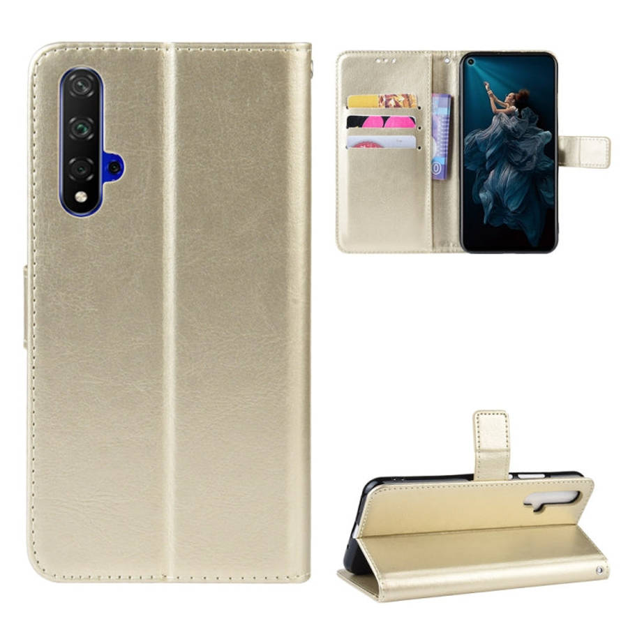 Retro Crazy Horse Texture Horizontal Flip Leather Case for HUAWEI Honor 20 , with Holder & Card S...