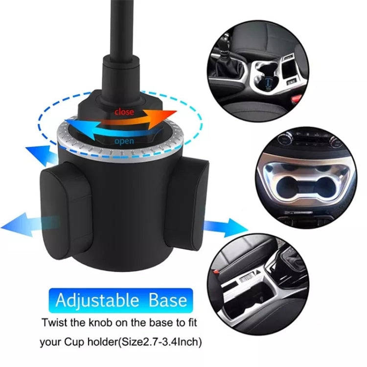 A64+X905 Universal 360 Degree Car Phone Mount Adjustable Gooseneck Cup Holder Stand