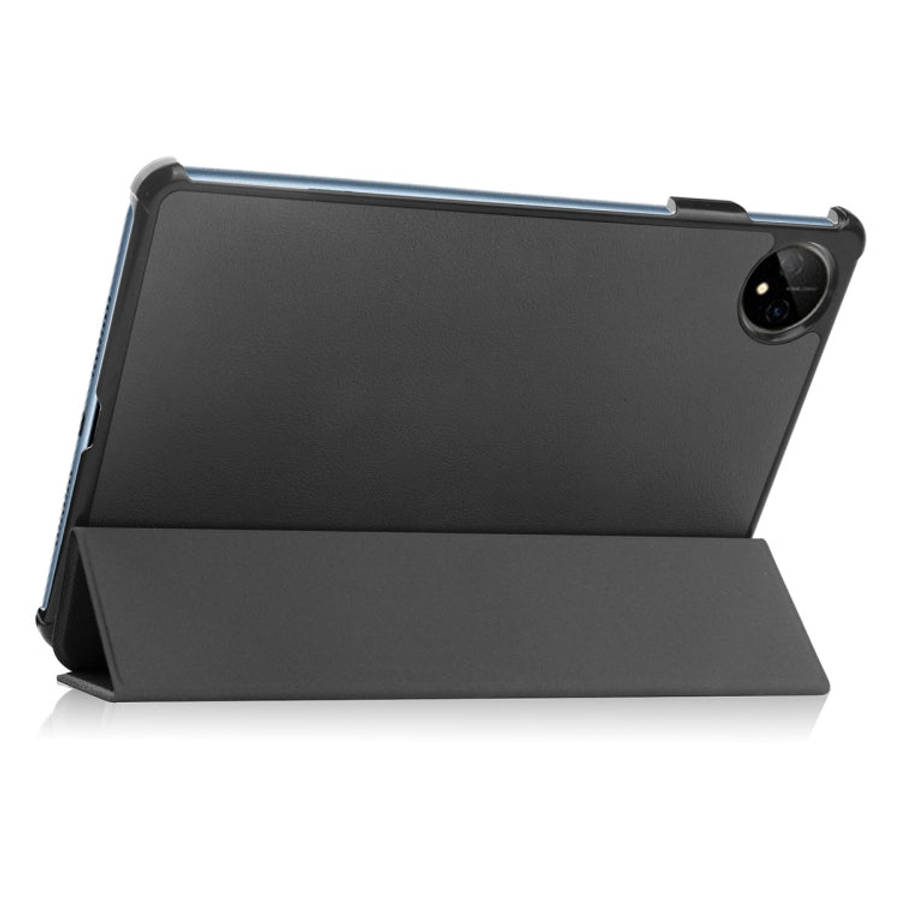 For Huawei MatePad Pro 11 2022 ENKAY Plastic Back Cover Smart Leather Stand Case(Black)