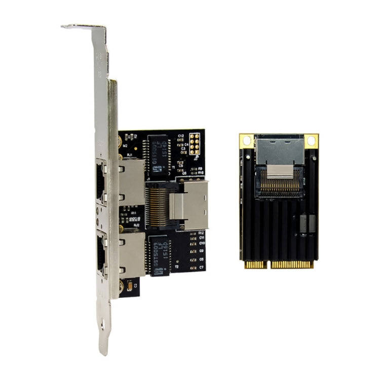 ST7242 Mini PCIE Dual RJ45 Gigabit Ethernet Networking Interface card NHI350AM2