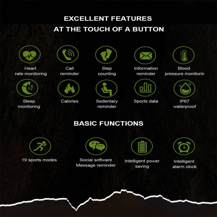 NX3 1.83 inch Color Screen Smart Watch,Support Heart Rate Monitoring/Blood Pressure Monitoring(Bl...