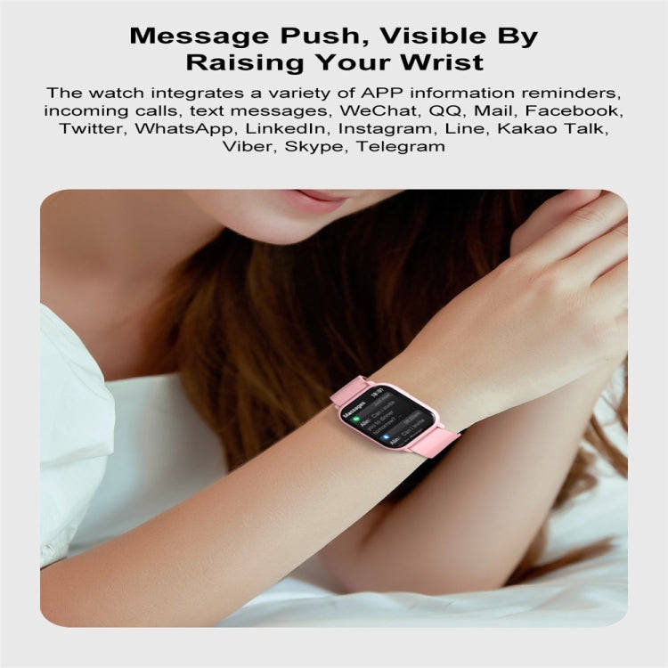 ZW32 1.85 inch Color Screen Smart Watch,Support Heart Rate Monitoring/Blood Pressure Monitoring(B...
