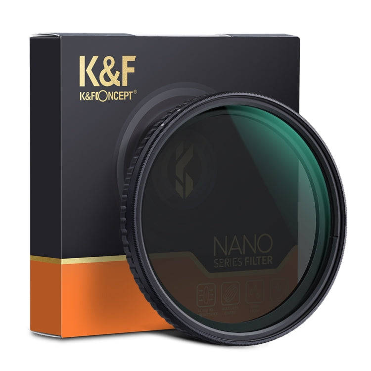 K&F CONCEPT KF01.1135 82mm ND2 To ND32 Variable Fader ND Filter Neutral Density Filter