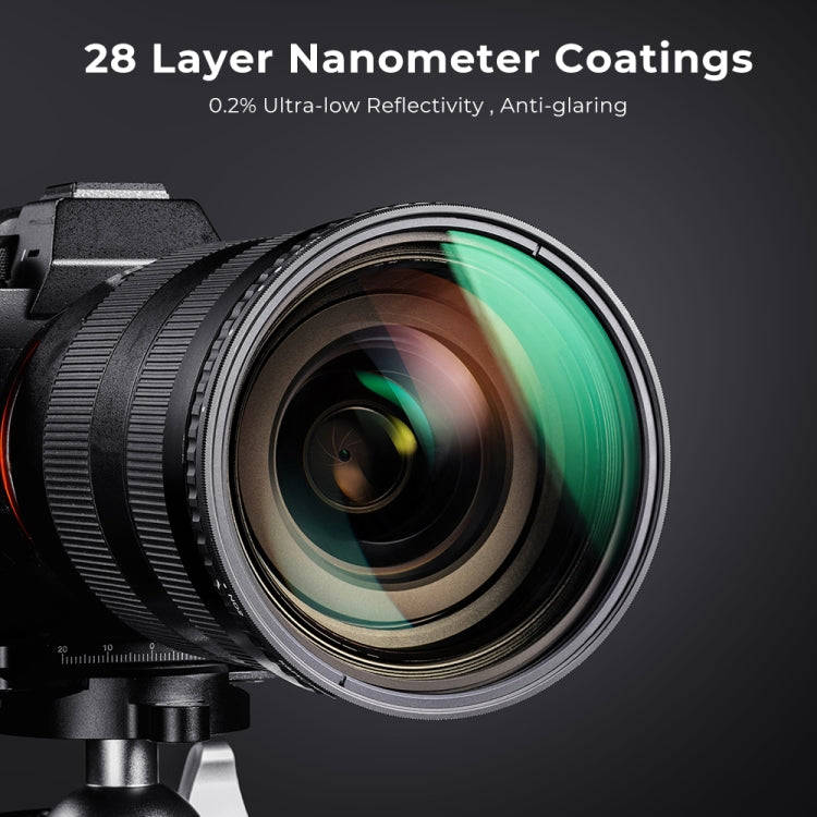 K&F CONCEPT KF01.1135 82mm ND2 To ND32 Variable Fader ND Filter Neutral Density Filter
