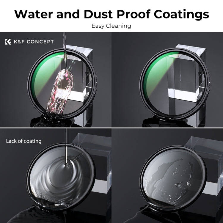 K&F CONCEPT KF01.1135 82mm ND2 To ND32 Variable Fader ND Filter Neutral Density Filter