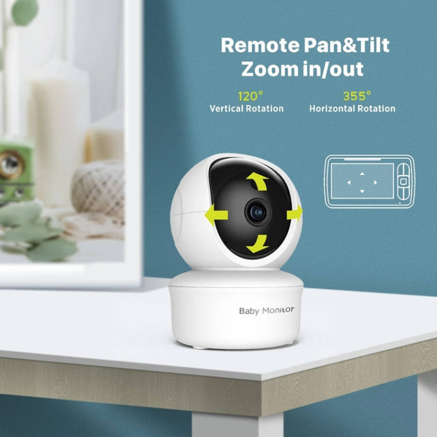 SM650 Wireless Video Baby Camera Intercom Night Vision Temperature Monitoring Cam(US Plug)