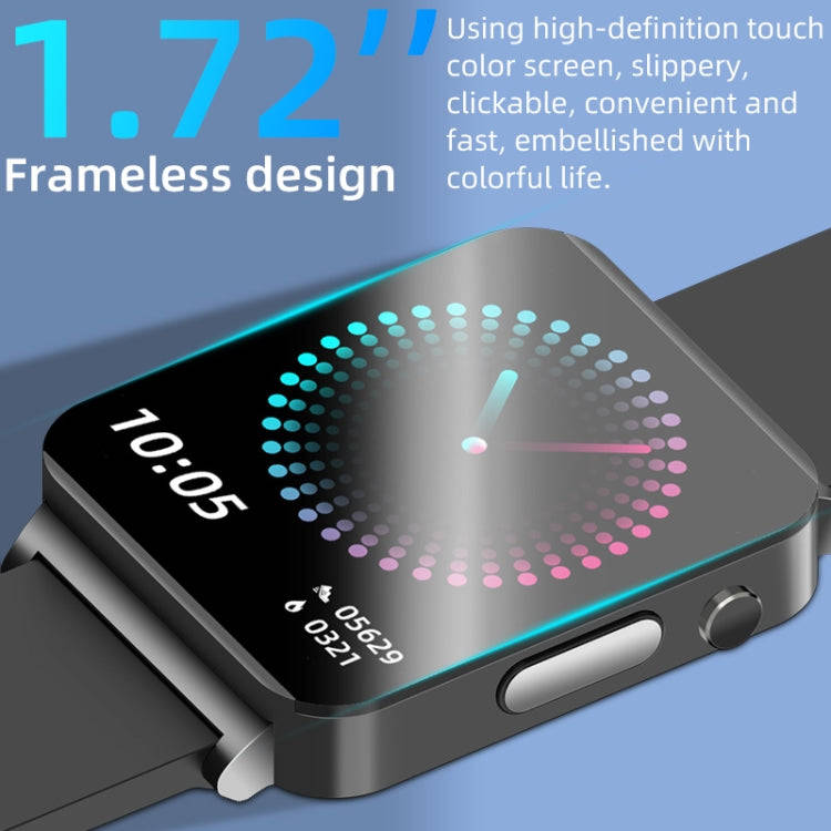 KS03 1.72 inch Color Screen Smart Watch,Support Heart Rate Monitoring / Blood Pressure Monitoring...