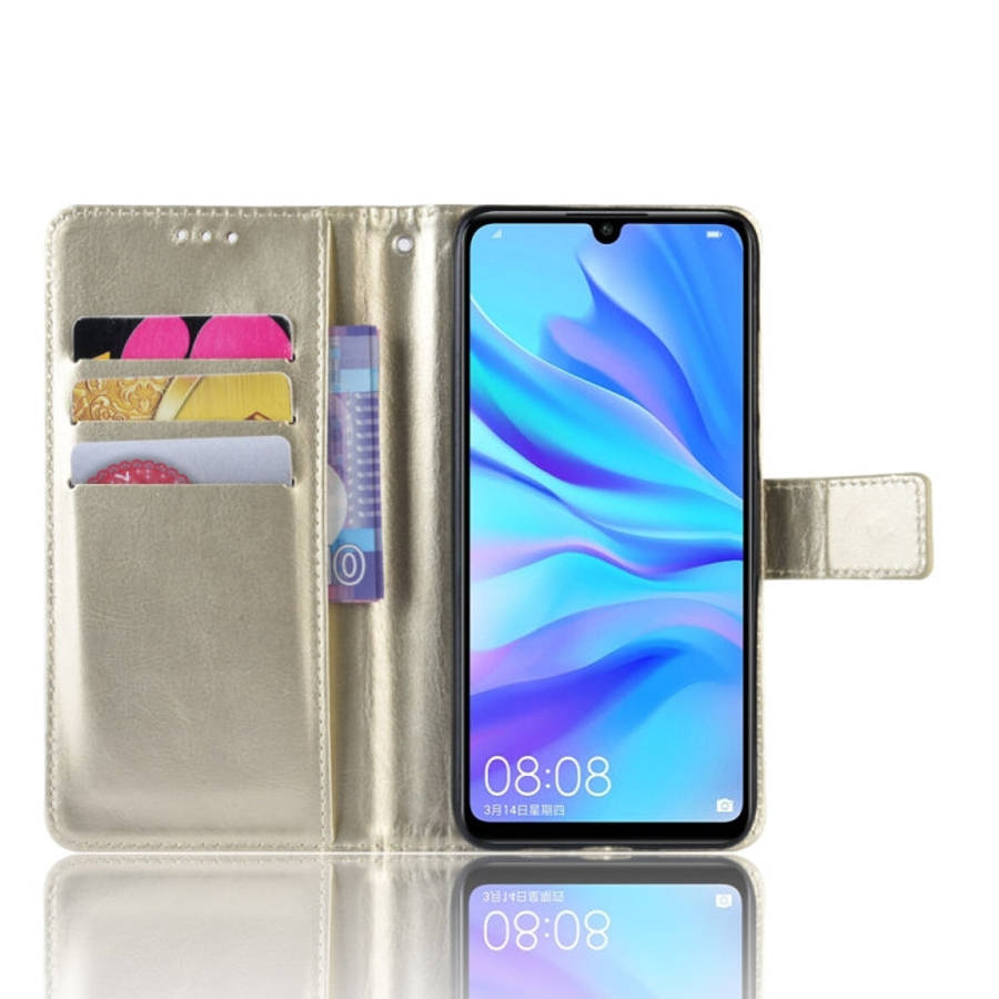 Retro Crazy Horse Texture Horizontal Flip Leather Case for Huawei Maimang 8, with Holder & Card S...