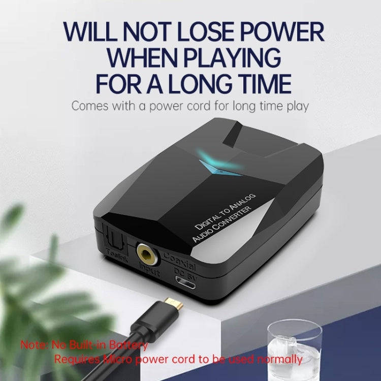 MSD-M24 Optical Amplifier Decoder Optical Fiber Coaxial RCA Digital to Analog bluetooth Audio Ada...