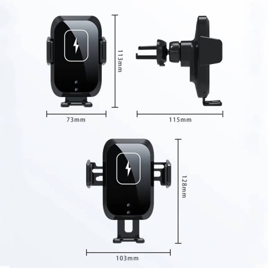 X11 Three Axle Linkage 15W Smart Touch Automatic Retractable Clip Fast Charging Wireless Car Char...