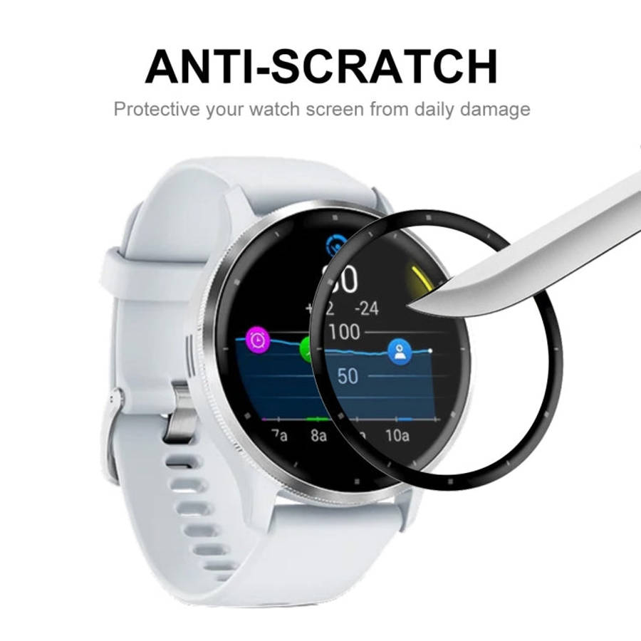 For Garmin Venu 3 2pcs ENKAY 3D Full Coverage Soft PC Edge PMMA HD Screen Protector Film