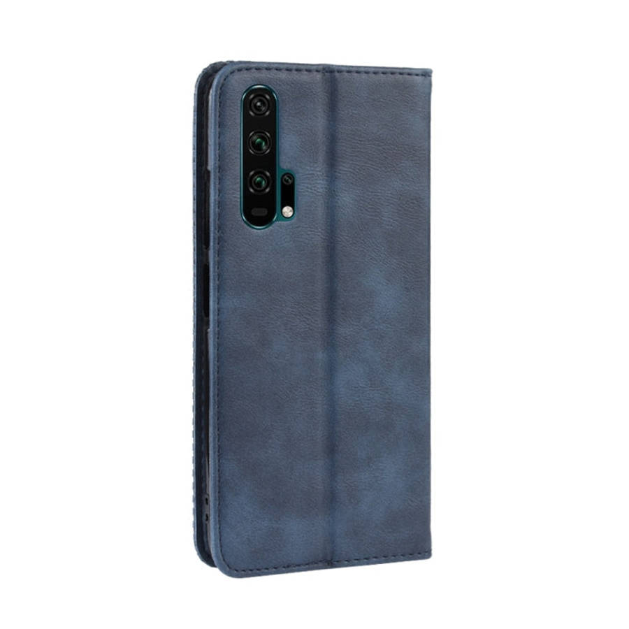 Magnetic Buckle Retro Crazy Horse Texture Horizontal Flip Leather Case for HUAWEI Honor 20pro , w...