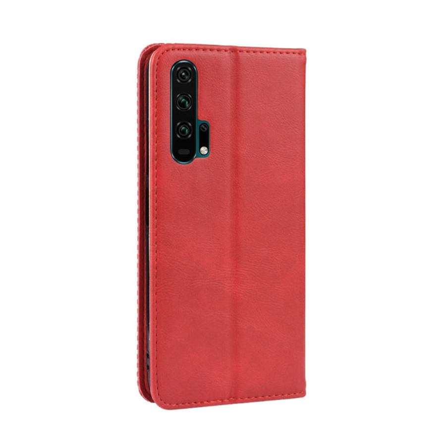 Magnetic Buckle Retro Crazy Horse Texture Horizontal Flip Leather Case for HUAWEI Honor 20pro , w...