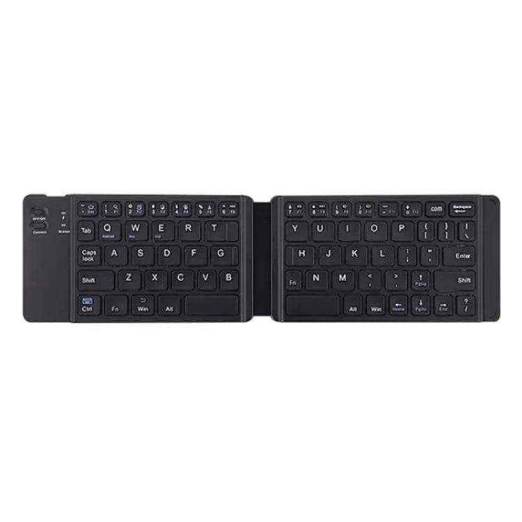 BT18 Bluetooth Keyboard Magnetic Folding Wireless Keyboard For Cell Phones Tablets Computers(Black)
