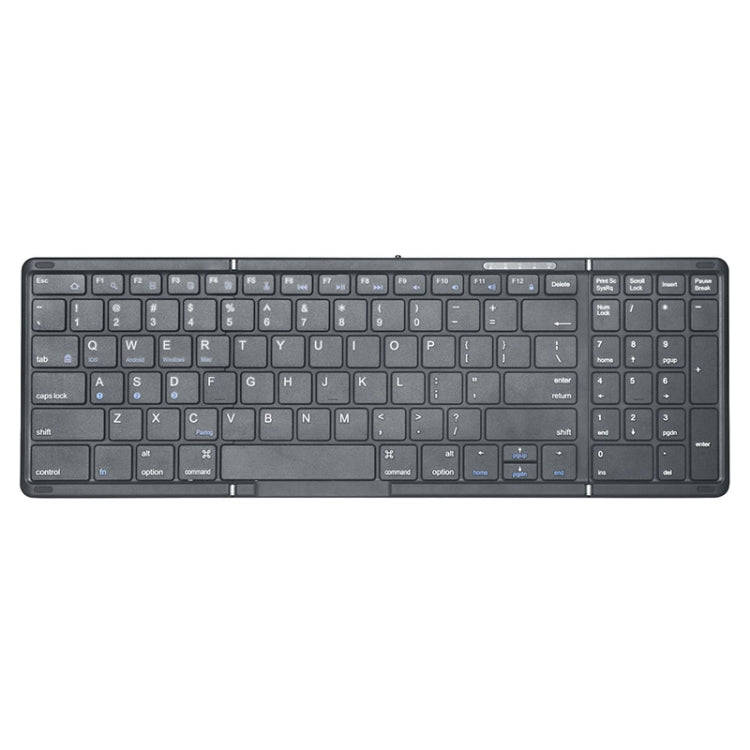 B099 Tablets Laptops 3-Mode Wireless Bluetooth Keyboard Rechargeable Folding Silent Keyboard