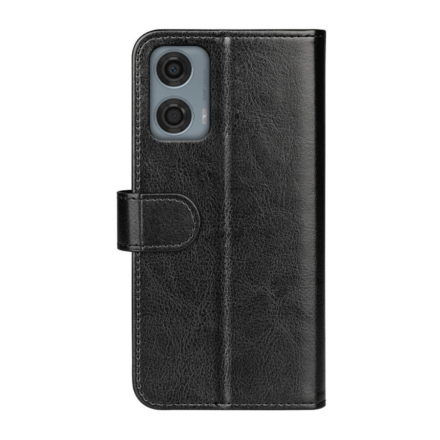 For Motorola Moto G24 Power R64 Texture Horizontal Flip Leather Phone Case(Black)