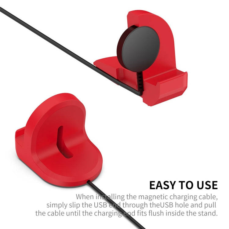 For Samsung Galaxy Watch6 / Watch6 Classic / Watch5 / Watch5 Pro JUNSUNMAY Silicone Charger Stand...