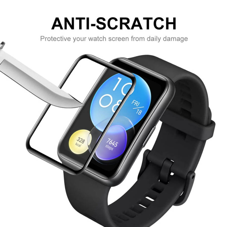For Huawei Watch Fit Special Edition 2pcs ENKAY 3D Full Coverage Soft PC Edge PMMA HD Screen Film