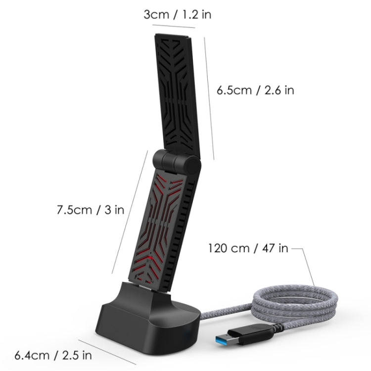 WAVLINK WN690A5D For PC AC1900M USB 3.0 Network Card 2.4GHz 5GHz Dual Band Wireless Adapter