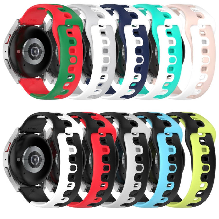 For Huawei GT2 Pro 22mm Double Color Silicone Watch Band(Black+Green)