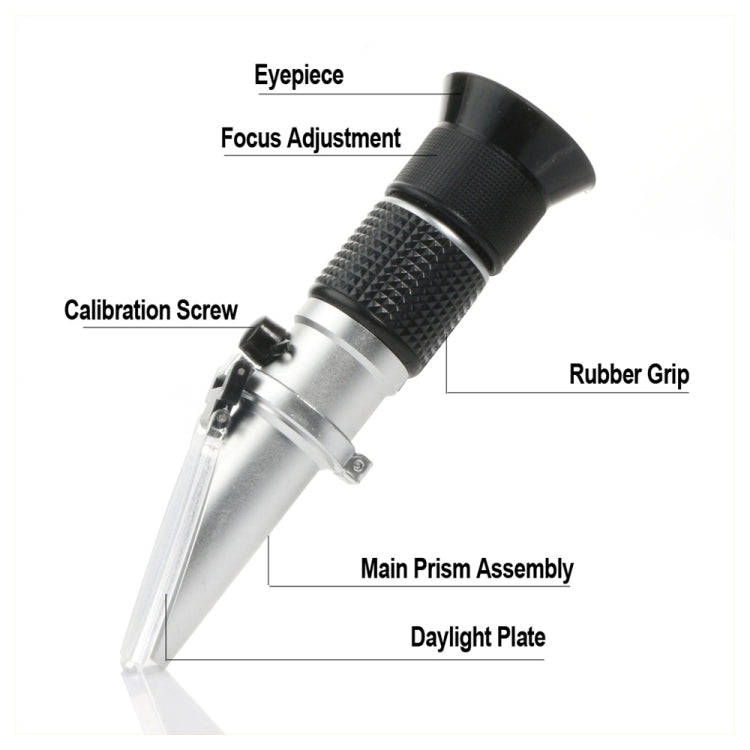 RZ117 Optical Brix Meter Handheld High Concentration Brix Meter Honey Sugar Meter 0-90 Range