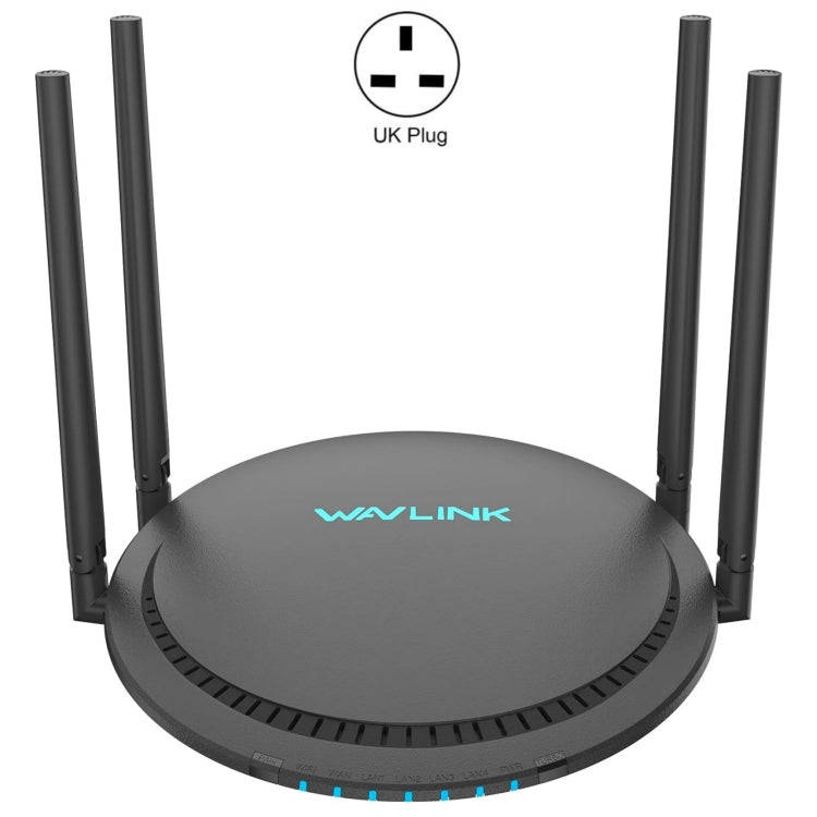 WAVLINK WN531P3 WAN / LAN Port Signal Booster Wireless Repeater AC1200 Wireless Routers, Plug:UK ...
