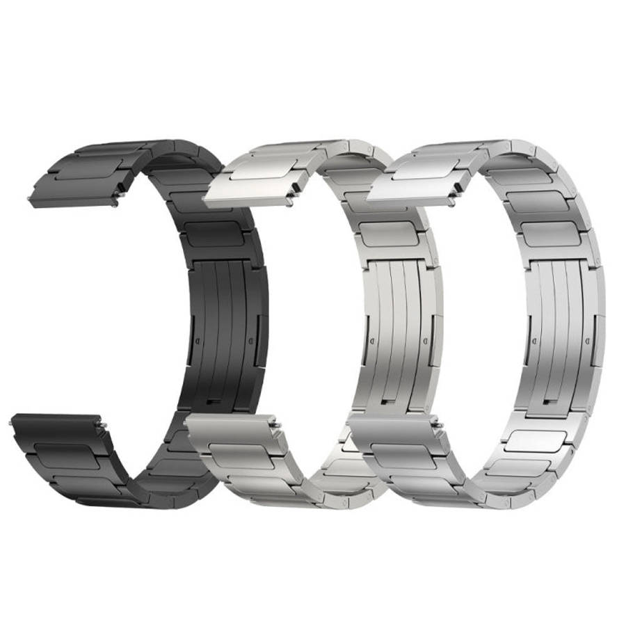 For Amazfit GTR 3 22mm I-Shaped Titanium Alloy Watch Band(Grey)