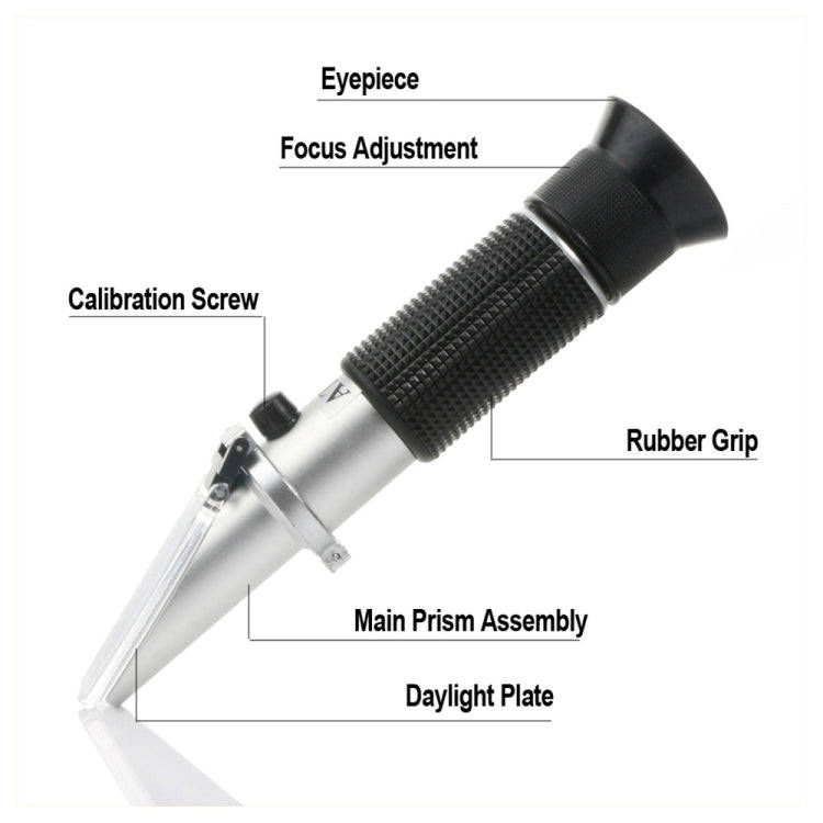 RZ120 Refractometer Beer Brix Wort Sugar Alcohol Specific Gravity Salinity Measurement Handheld T...
