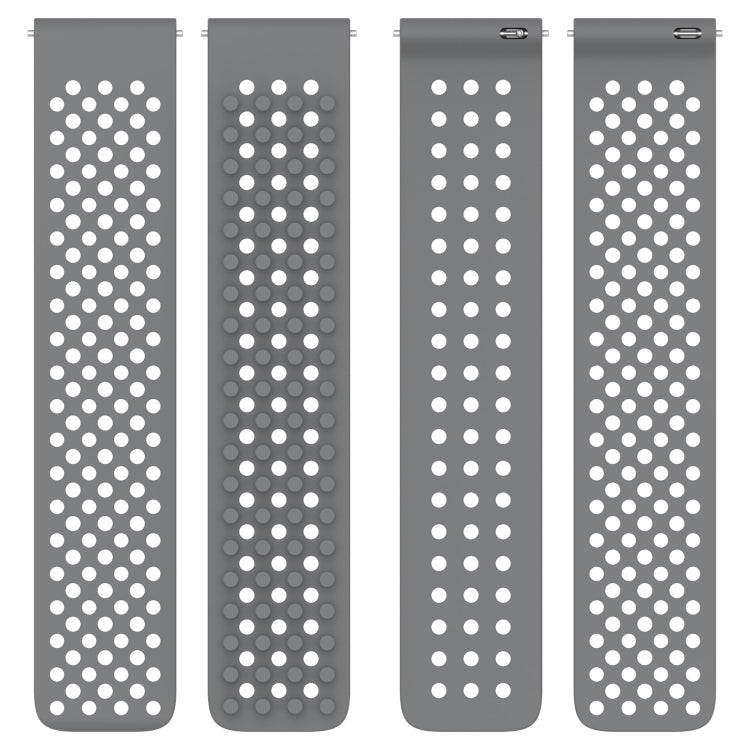 For Samsung Gear S3 Frontier 22mm Holes Breathable 3D Dots Silicone Watch Band(Midnight Blue)