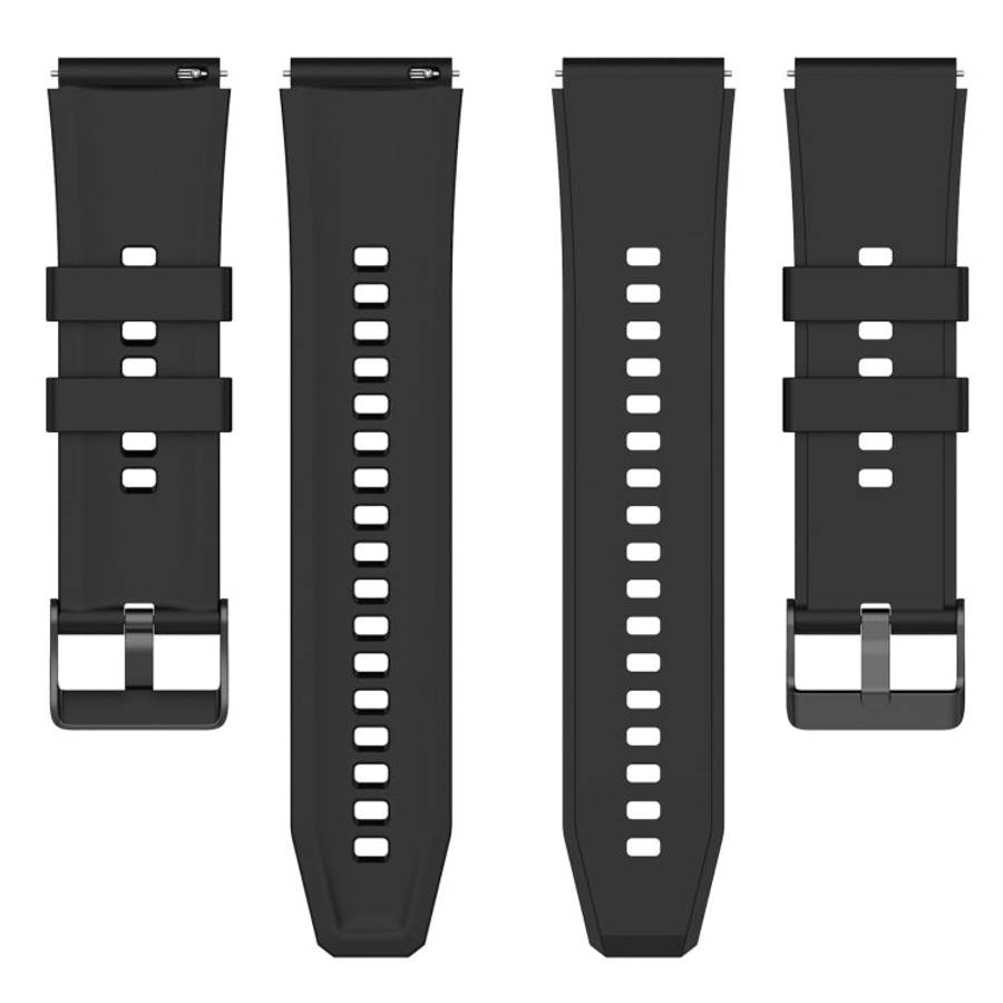 For OPPO Watch 4 Pro 22mm Solid Color Silicone Watch Band(Gray)