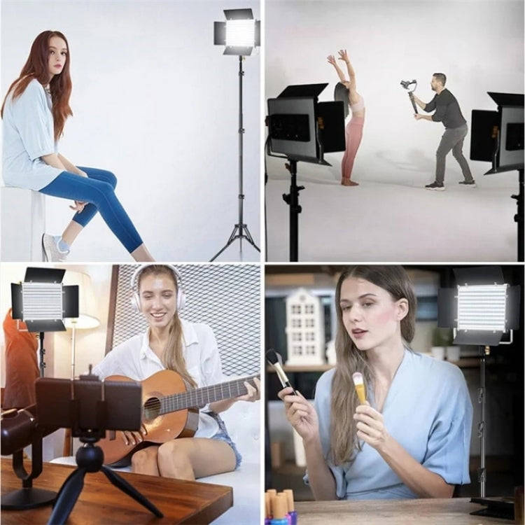 VLOGLITE W660S For Video Film Recording 3200-5600K Lighting LED Video Light with Tripod, Plug:US ...