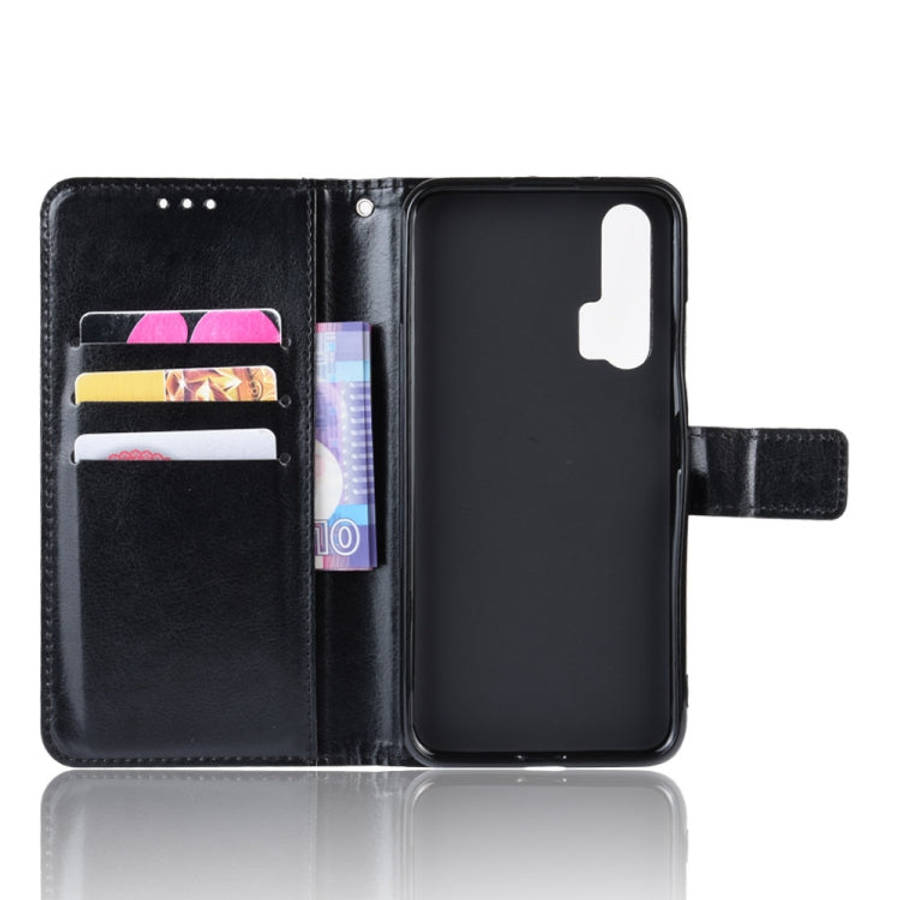 Retro Crazy Horse Texture Horizontal Flip Leather Case for HUAWEI Honor 20pro  , with Holder & Ca...