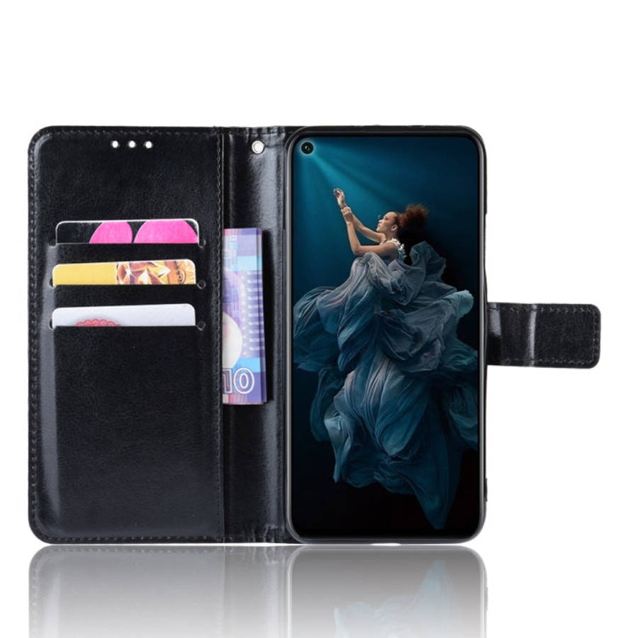 Retro Crazy Horse Texture Horizontal Flip Leather Case for HUAWEI Honor 20pro  , with Holder & Ca...