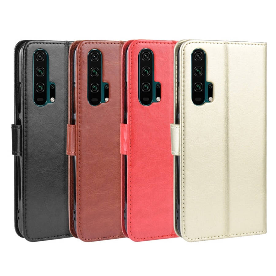 Retro Crazy Horse Texture Horizontal Flip Leather Case for HUAWEI Honor 20pro  , with Holder & Ca...