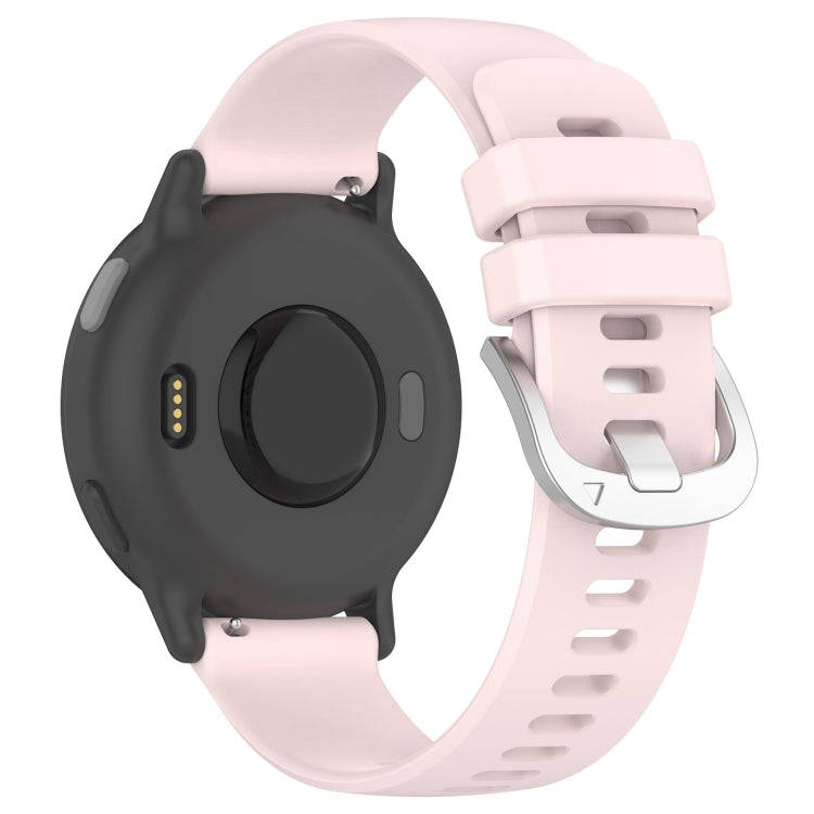 For Samsung Galaxy 6 / 6 Classic Liquid Glossy Silver Buckle Silicone Watch Band(Pink)
