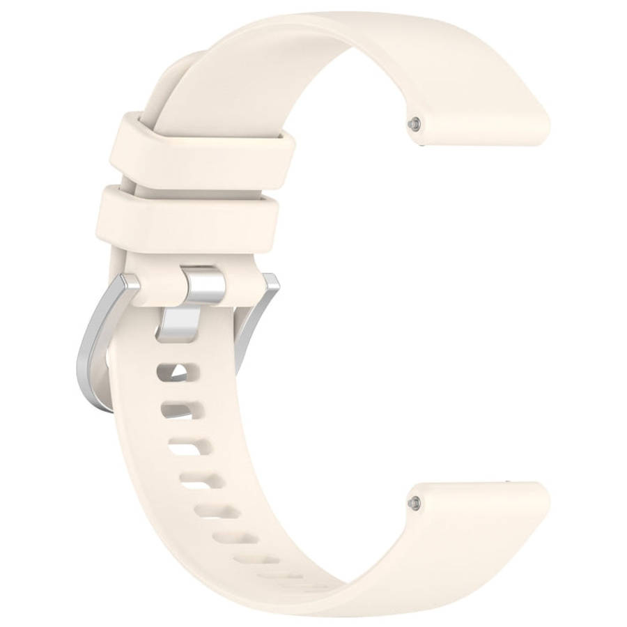 For Samsung Galaxy 5 / 5 Pro Liquid Glossy Silver Buckle Silicone Watch Band(Stralight)