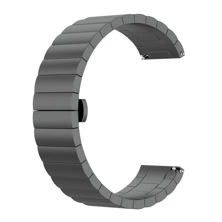 For Huawei Watch GT4 41mm One Bead Butterfly Buckle Stainless Steel Metal Watch Band(Gray)